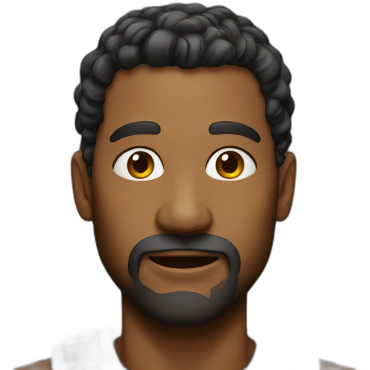 bold man mona face color emoji