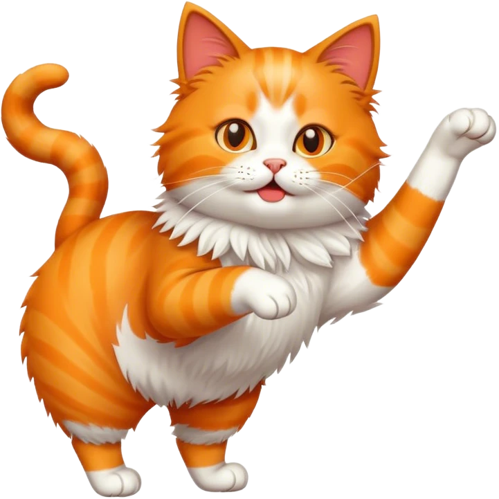 Cat twerking emoji