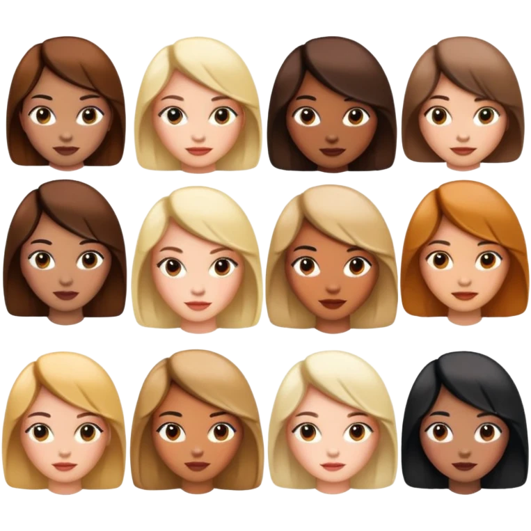 Women doing hair  emoji