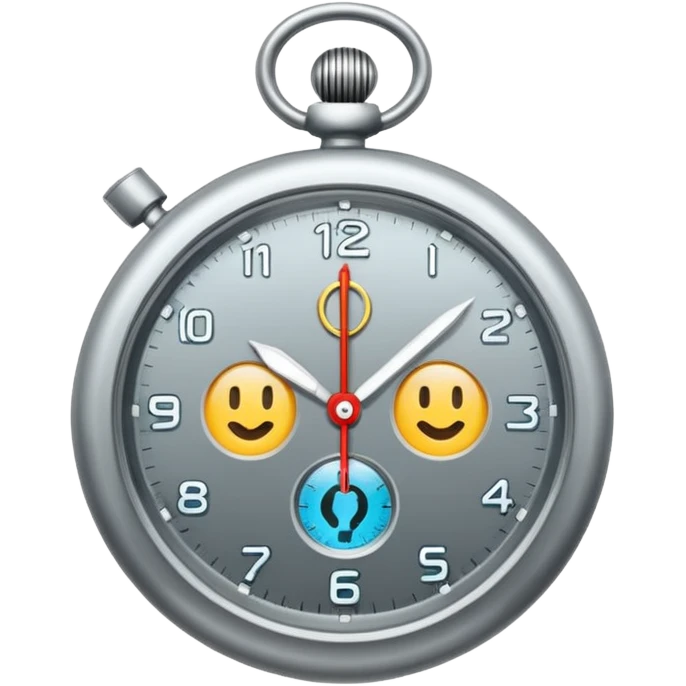 reloj con simbolo de interrogacion emoji