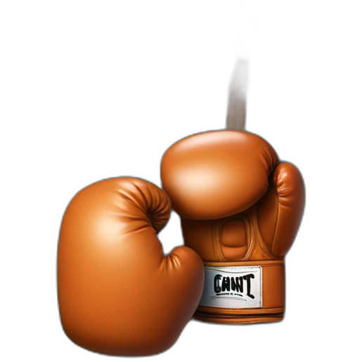 Un gant de boxe qui frappe dans un sac de boxe emoji
