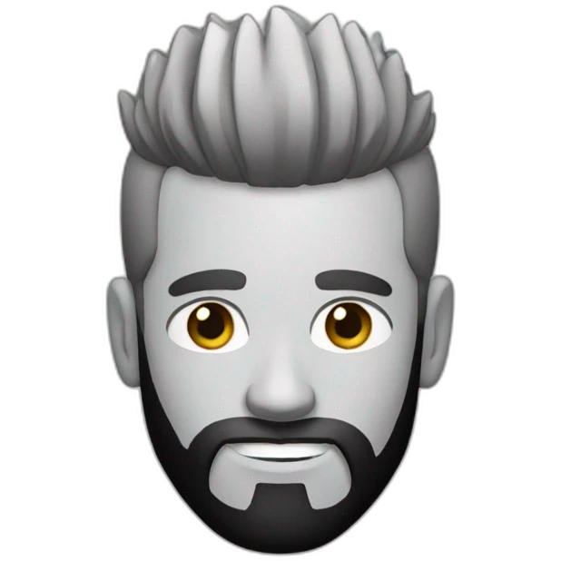 white-man-with-black-mohawk-and-long-black-beard emoji