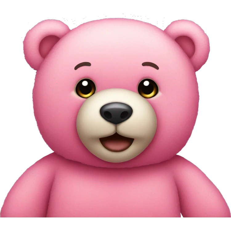 pink teddy bear emoji