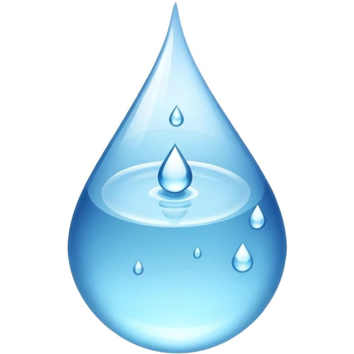 glass of water with droplets, refreshing and clear emoji