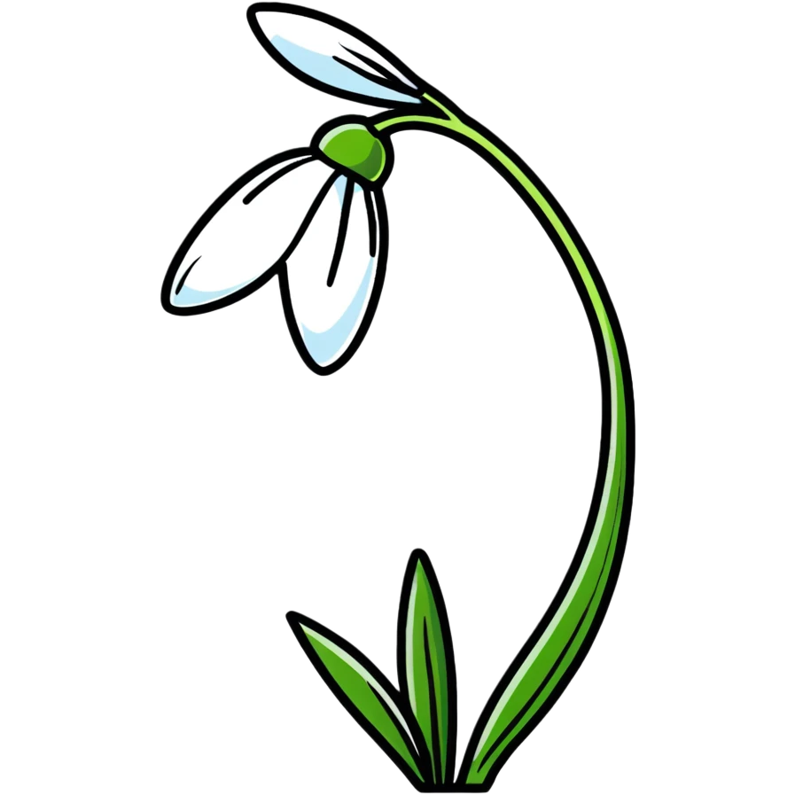 snowdrop flower emoji