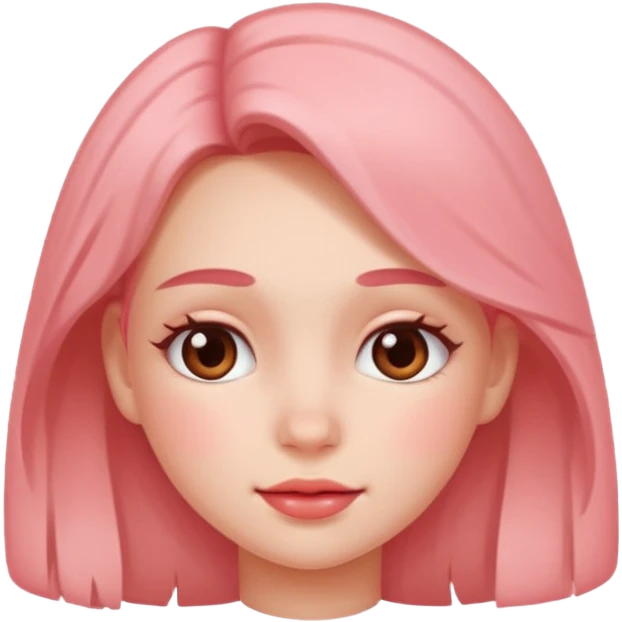 Blushing girl emoji