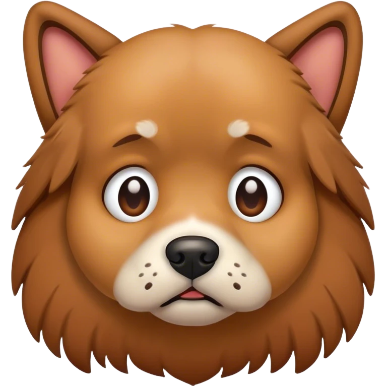 sad dog emoji