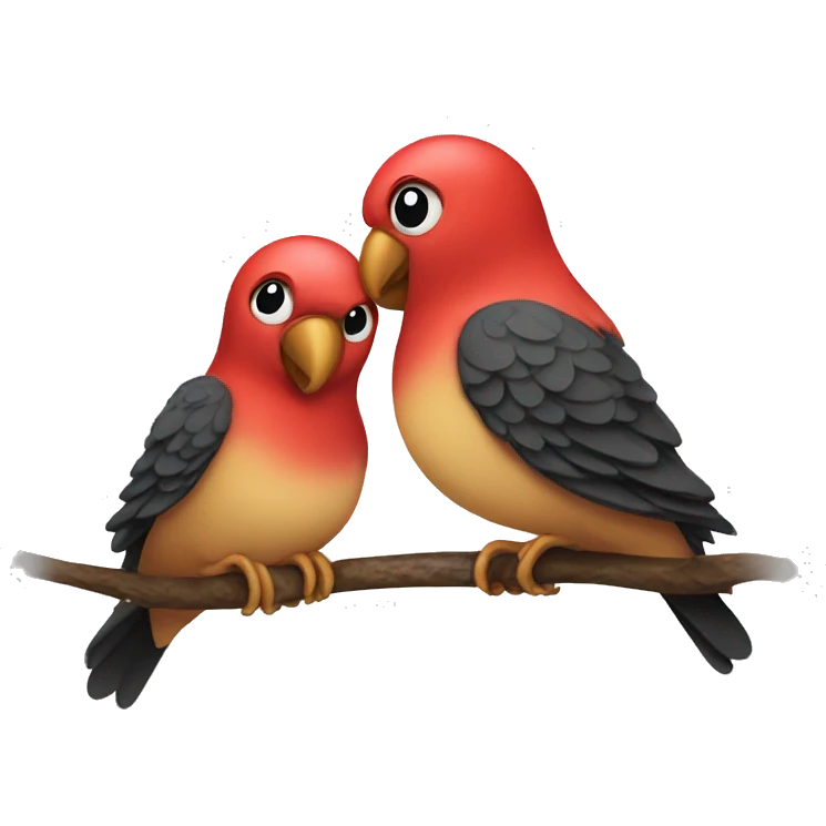 love birds emoji