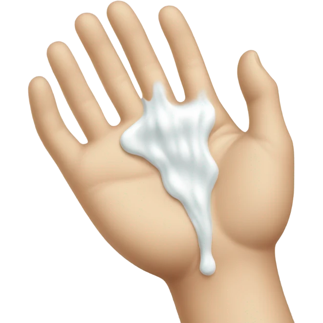 milk dripping directly off hand emoji
