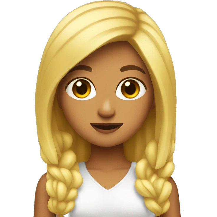 chica rubia emoji