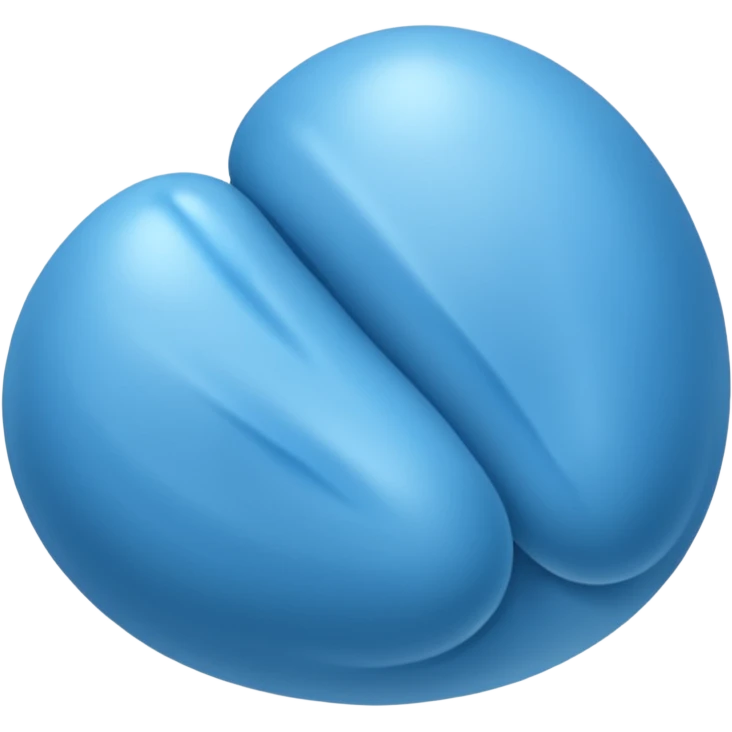 Blue testicles emoji