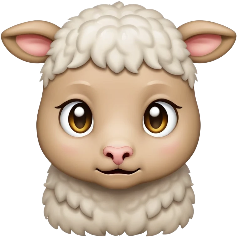 Lamb sad crying with tears  emoji