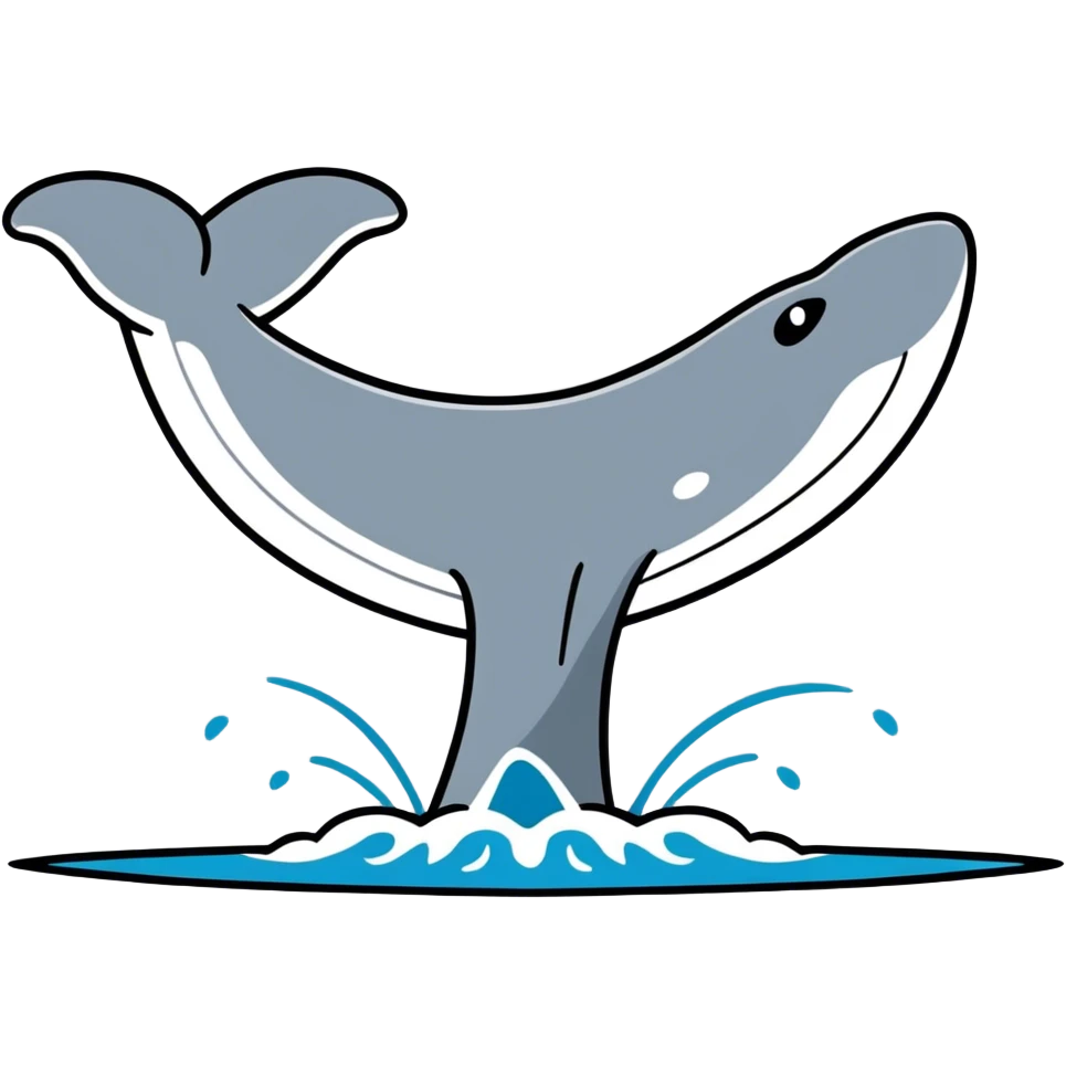 Whale tail emoji
