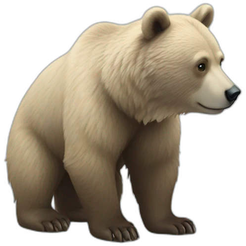 a bear cub on the ice floe emoji