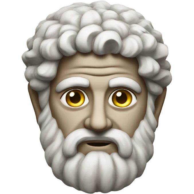 A greek Stone God emoji