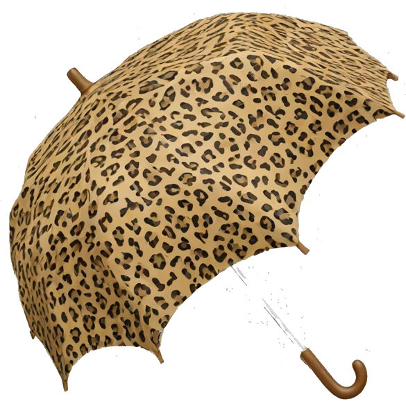 Umbrella in animalprint emoji