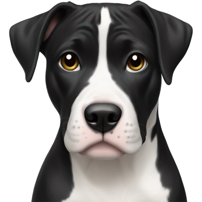 Black and white pit emoji