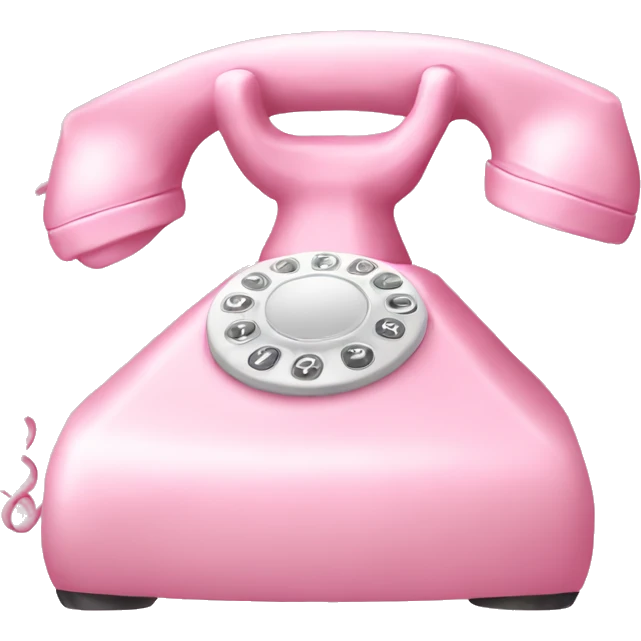 Baby pink telephone  emoji