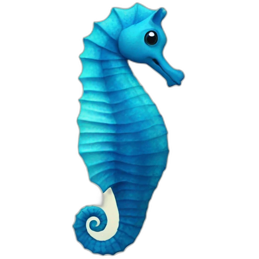 blue seahorse emoji