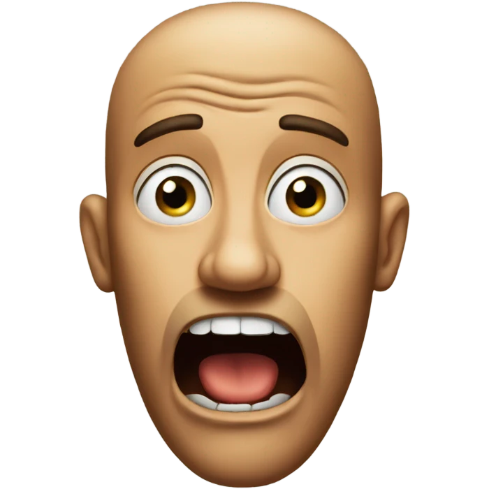 A shocked emoji emoji