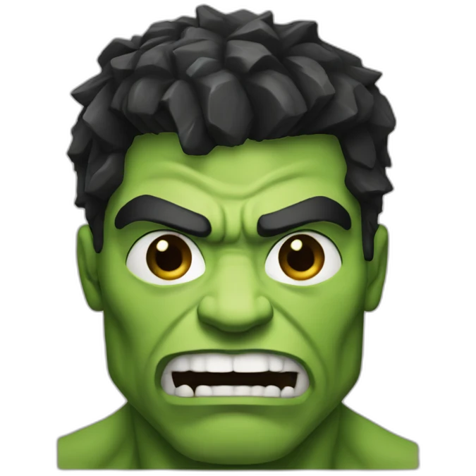 hulk with black beard emoji