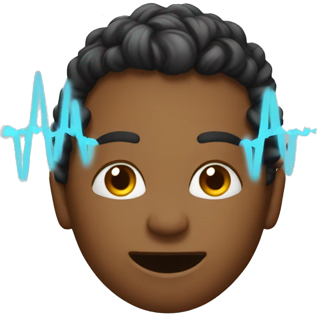 Speak side ways with sound waves emoji