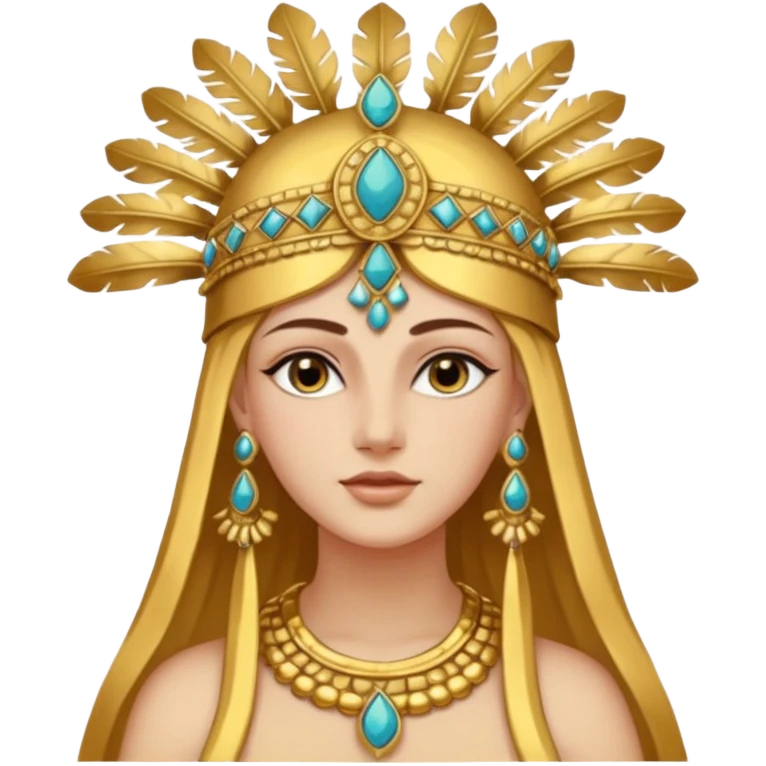 una diosa de la época púnica, de alto rango y de estatura media emoji