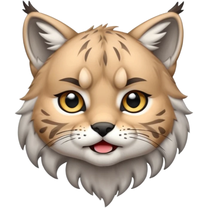 Chibi Sticker lynx cry emoji
