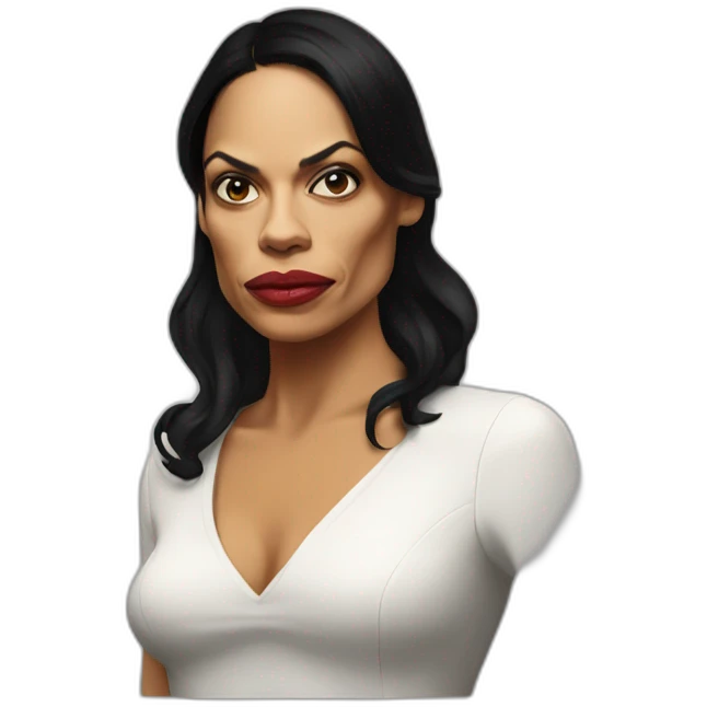 Rosario Dawson serious emoji