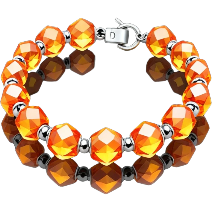 low poly fire bracelet gems emoji