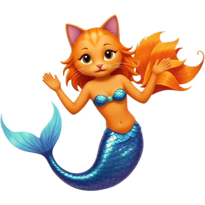 cat mermaid emoji