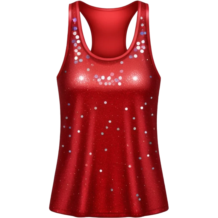 red glitter tank emoji