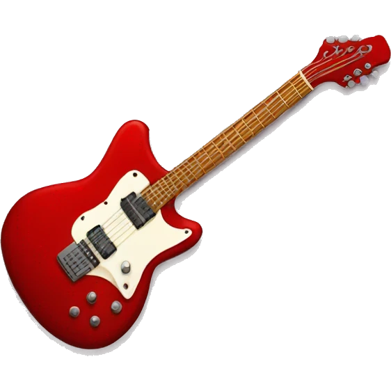 red guitar emoji