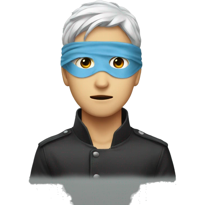 yuji with gojo blindfold emoji