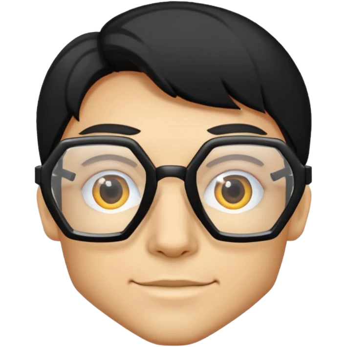 hexagon glasses emoji
