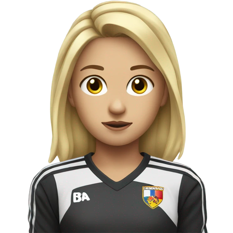 Soccer goalkeeper blond girl emoji