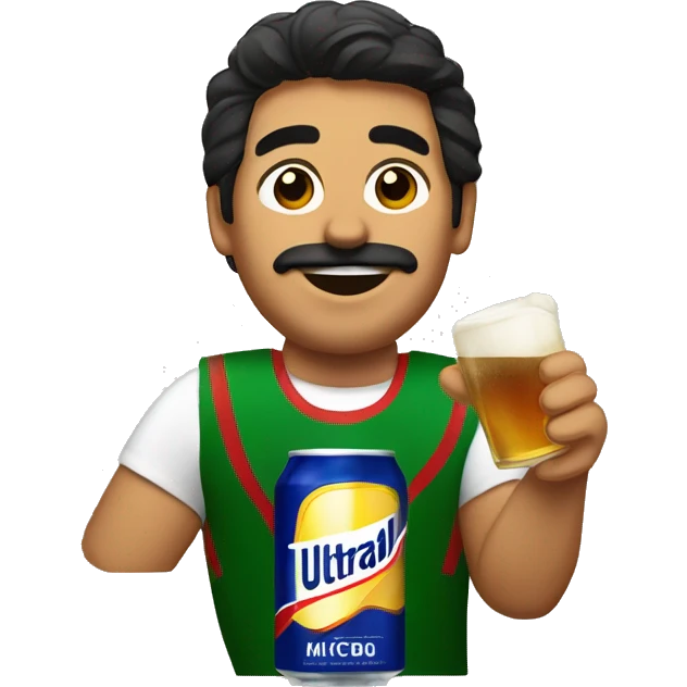 Mexican drinking a Michelob ultra  emoji
