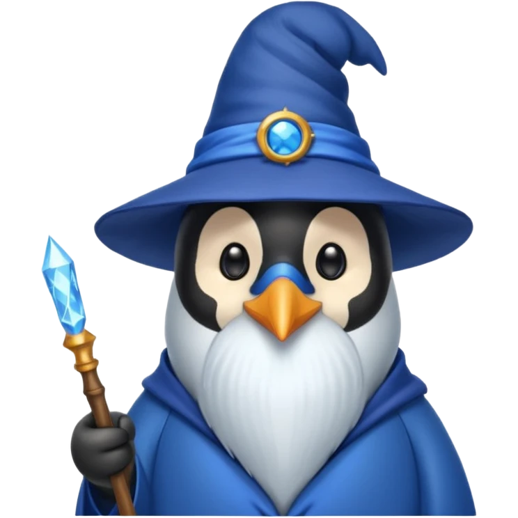 Penguin Wizard emoji