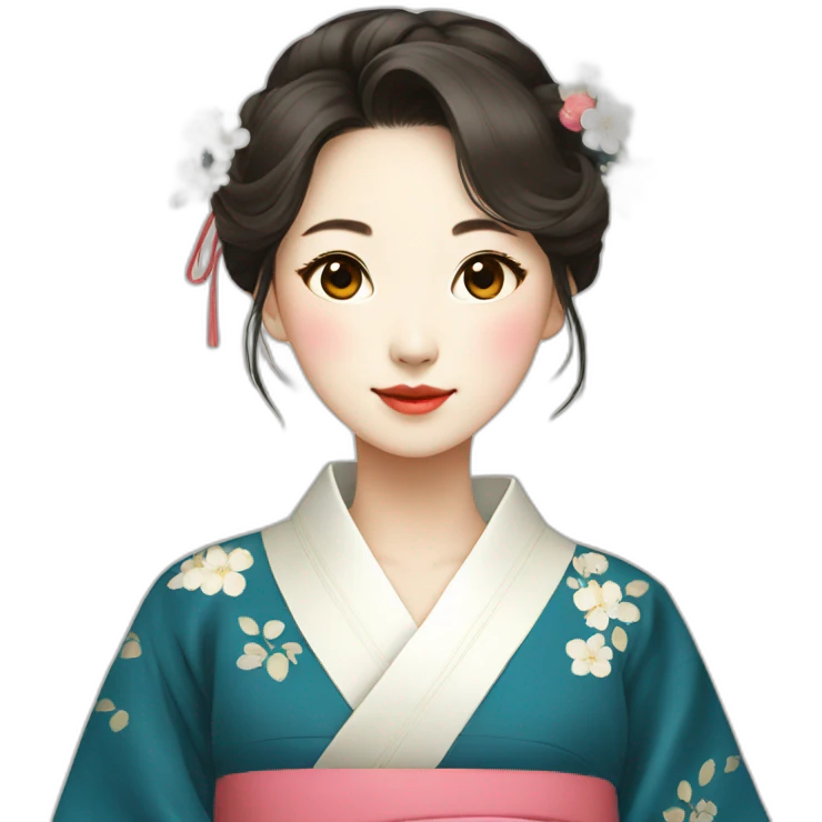 korean traditional dress , dress only emoji