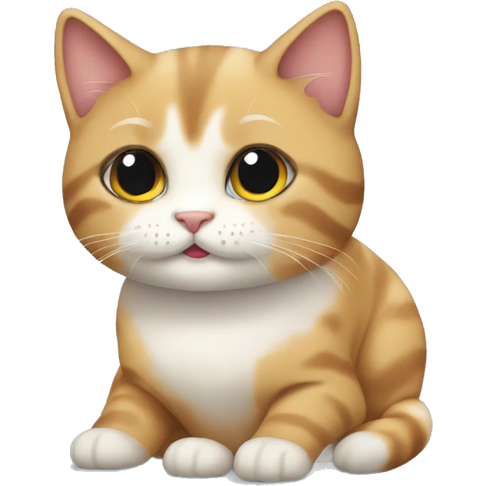 cute calm cat emoji