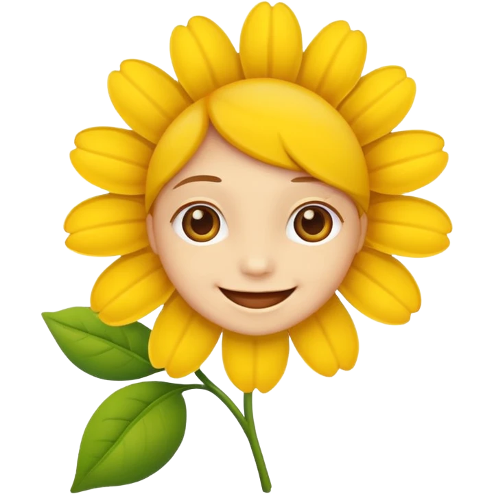 میخوام ایموجی 😃 رو با 🌼 ترکیب کنی یعنی 
🌼+ 😃 emoji