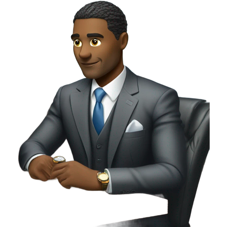 Rich man betting on sports emoji