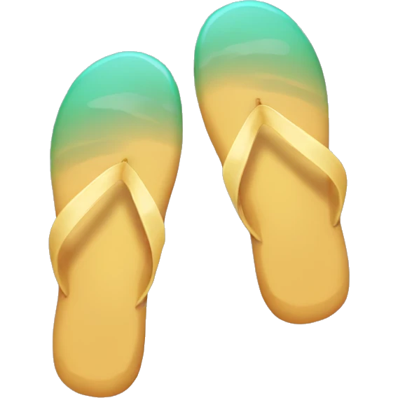 feet with flip flop emoji