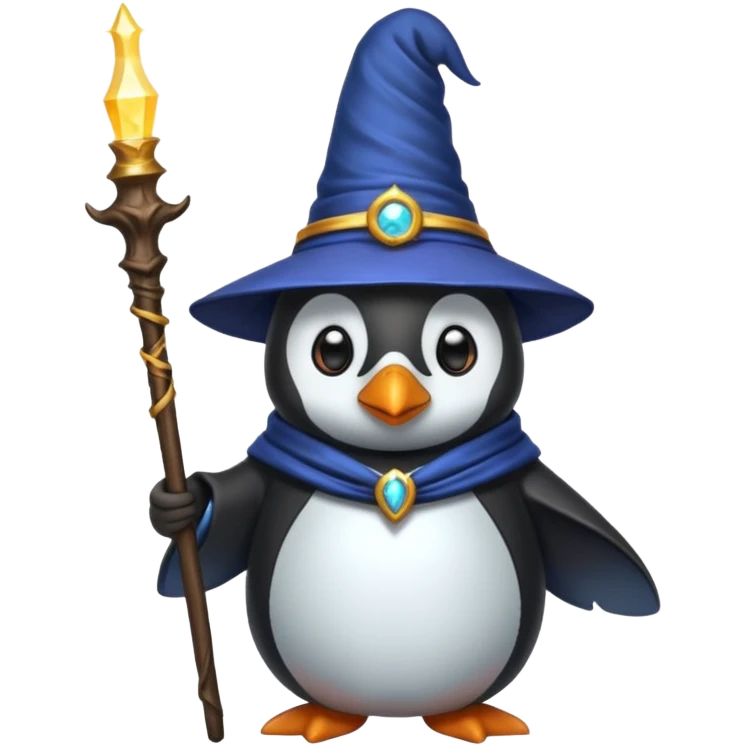 Penguin Wizard emoji