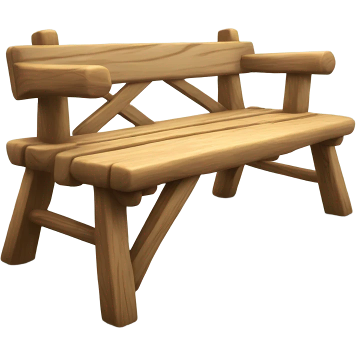 wooden bench  emoji