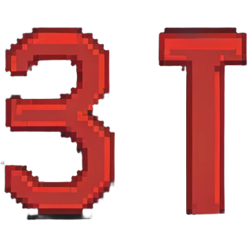 red pixelated lettering spelling 'ZETRIX', classic 8-bit video game style emoji