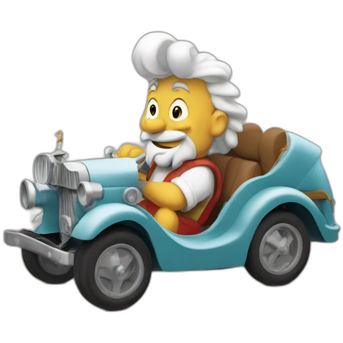 Astérix dans une voiture emoji
