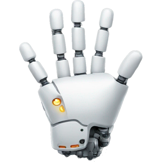 robotic hand good finger emoji