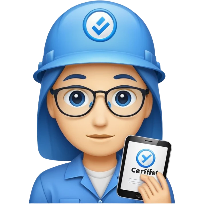 Logo certifier coché et belu emoji