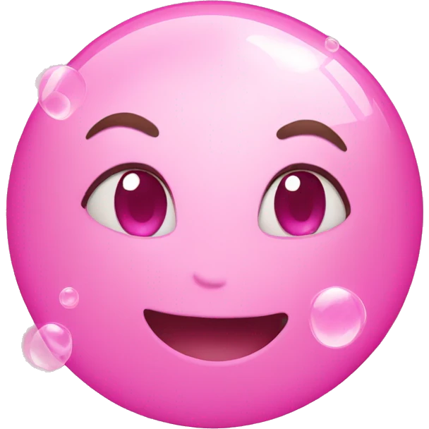 pink bubbles emoji
